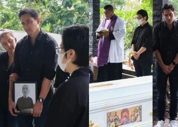 Pemakaman Sudjono Kartoprawiro ayah Darius Sinathrya