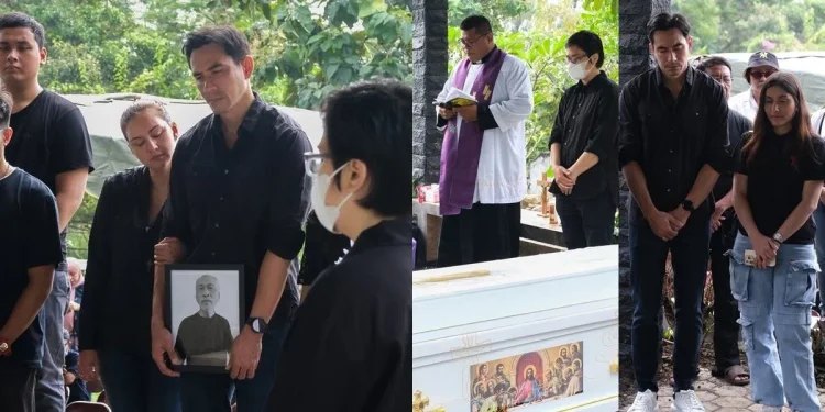 Pemakaman Sudjono Kartoprawiro ayah Darius Sinathrya